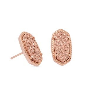Kendra Scott Ellie Rose Gold Drusy Earrings